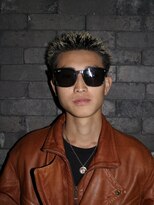 スリーセント 栄(3/cent)&nbsp;イージードリル/パンク/刈り上げショート/ホワイトブロンド