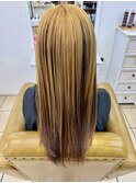 個性派イエローブラウン【山口市美容室】