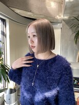 カート バイ デコ(Kurt by DECO)&nbsp;【友都】色落ちまで綺麗なホワイトブロンドボブ