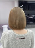 【MEI】ハイトーンボブ/ベージュカラー◎