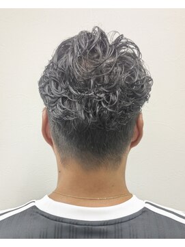 レイジーウッド(Lazy wood) アップバング×ニュアンスパーマ