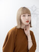 ヘアスタジオ ガロウ(hair stuido garou)&nbsp;ミディアムヘア/暗めカラー/グランマッシュ/盛岡116