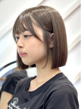 ロンドヴァリー 渋谷店(Lond vallee) くすみベージュ/ボブ/前髪/レイヤー/小顔/髪質改善/縮毛矯正渋谷