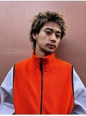 スパイキーショート/ダブルカラー/メンズカット/メンズ