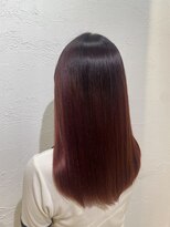 アジールヘア 池袋東口店(agir hair)&nbsp;チェリーレッド/ブリーチなしダブルカラー/暖色カラー/池袋