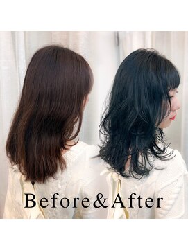 スウド(Swd) フェイスレイヤー&オン眉/ミディアム/顔周りカット