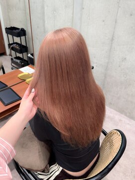 モク 立川(moc) 韓国風レイヤーカットブリーチダブルカラー前髪