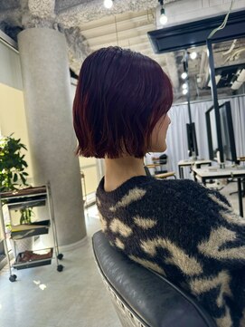 フランチェスカドットボブ(francesca.bob) チェリーレッド×ボブ【田野剛大】梅田