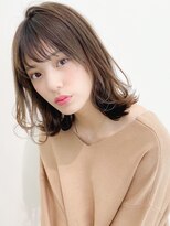 トゥーナ 表参道(tona)&nbsp;ミディアムレイヤー、外ハネボブ、グレージュ、脱白髪染め☆
