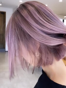 シェイト レイヤーカット 天神(ciate) バレイヤージュ/ピンクパープル