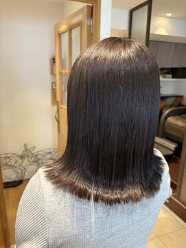 ネオリーブニコ 大井町店(Neolive Nico) 外ハネロブ×寒色くすみカラー