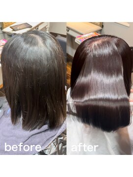 アメイズ(Amaze) カラー縮毛矯正で艶美髪