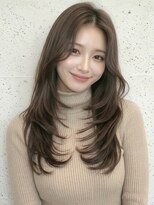 カバーヘア ブリス 大宮西口(COVER HAIR bliss)&nbsp;ダークアッシュバタフライカットレイヤーロングA10大宮20代30代