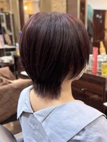 キャラ 池袋本店(CHARA)&nbsp;レイヤーショートウルフ◎ブリーチなしピンクブラウン【池袋】