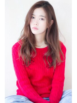 マリアバイアフロート(Maria by AFLOAT) 無造作ロングのデジタルパーマバレイヤージュモーブカラー