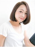 ワンレンボブで大人スタイル♪