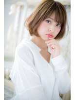 モッズ ヘア 福岡姪浜店(mod's hair)&nbsp;*mod's姪浜*…小顔に見せる♪重めワンカールマッシュボブ