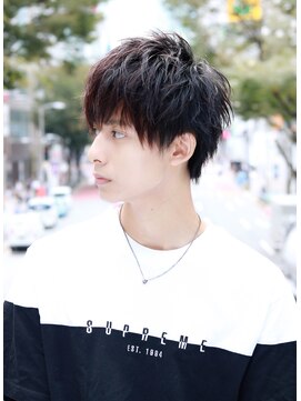 ネイビー(NAVY) 人気の黒髪ショート スッキリで爽やか ビジカジ 就活 校則