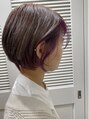 エイト新宿店(EIGHT shinjuku)&nbsp;ミルクティーカラーにバイオレットインナーカラー［新宿/新宿駅]