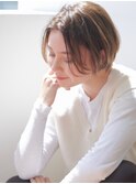 小顔丸みショート