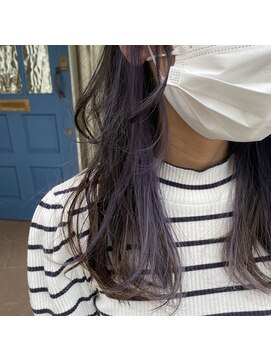 ジジ ヘアワークス(gigi hair works) パープルインナーカラー