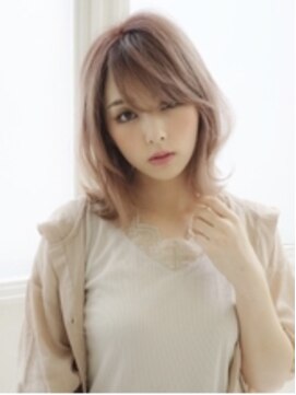 アグ ヘアー カフカ 富田林店(Agu hair kafka) 《Agu hair》小顔可愛いひし形ウルフミディ♪