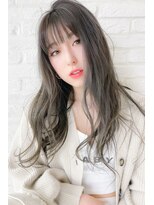 ロージー 水沢花園店(Rosy) ナチュラルロング×オリーブベージュ