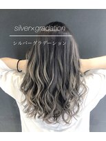 バトー(bAteAu)&nbsp;ブラウン、グラデーション、エクステ、インナー、ハイライト