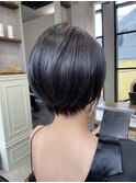 30代40代50代◎暗髪透明感◎すっきり丸みショート「TheC 表参道