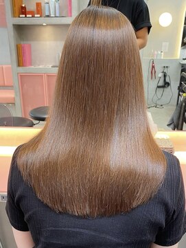 ロンドポレール 北千住(Lond polaire) 縮毛矯正×グレージュカラー×デザインカラー×シルキーベージュ