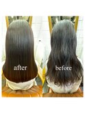 艶髪矯正（縮毛矯正）