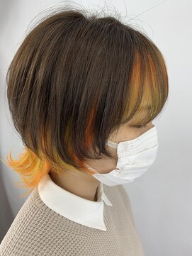 アトリア 横浜(Atria) ミニウルフ×インナーカラーハニーオレンジ