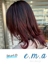 エマヘアデザイン(e.m.a Hair design)&nbsp;レッドピンク