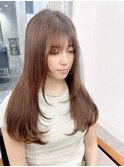 韓国前髪顔周り×美髪レイヤー[横浜/縮毛矯正/前髪縮毛矯正]