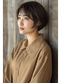 ☆オリーブグレーココアベージュ小顔クラゲヘアー/黒髪/髪質改善