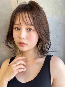 トルネード(TORNADO) インナーカラーベビーバング外ハネ ボブ　n8.1