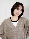 シースルーバング 前上がりボブ 2024 AW