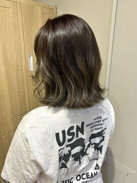 ローレンプラス(LOREN+) 透明感髪質改善ベージュダブルカラーミルクティーグレージュ