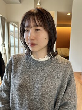 マイン(mine) ブラウンカラー/ミディアムレイヤー/透明感カラー