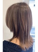 ウルフカット,ラベンダーカラー,透明カラー【草加】