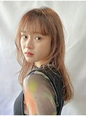 渋谷ミルクティーベージュハイトーンカラーヘーゼルベージュ30代