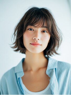 ニスル センター南店(NISURU） 黒髪/クラゲヘアー/オリーブグレー/小顔/ココアベージュ