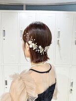 フェイス 石川町 (FACE)&nbsp;タイトアレンジ×外ハネボブ×金箔