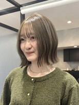 グリップ(GRIP)&nbsp;切りっぱなしハイトーンミルクティーグレージュ/オオタユキ