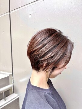 プランツヘアー 人気 大人ショート  ハイライト  ローライト