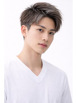ヘアー リラックス 風香(HAIR RELAX) メンズカット・アップバングショート【ツーブロック】ヘアカラー