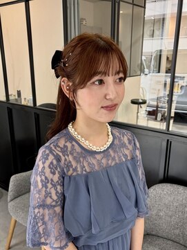 グルス(GruS) お呼ばれヘアアレンジ ハーフアップ