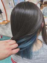 美容室ティーライズグループ アンダーカラーズ バイピカソ ×PICASSO&nbsp;インナーカラーマリンブルー