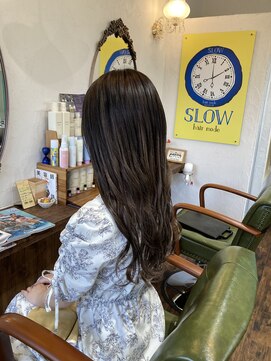 スロウ(SLOW) エクステで作るグラデーション"グレージュ"