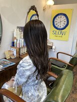 スロウ(SLOW) エクステで作るグラデーション"グレージュ"